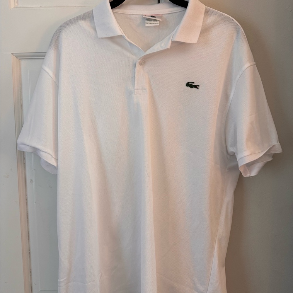 Lacoste White Polo Shirt Classic Cotton Design